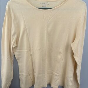 Light Yellow Long Sleeve Top